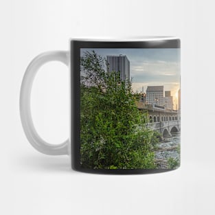 Rochester NY Sunrise Genesee River Grass Mug